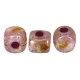 Les perles par Puca® Minos kralen Opaque mix rose/gold ceramic look 03000/15695